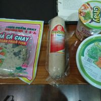 Fried fish / tofu and  instant soups at Healthy Farm - Go Vap District in Ho Chi Minh City