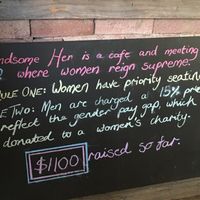 Cafe rules at Handsome Her in Brunswick