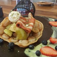 Waffles at Handsome Her in Brunswick