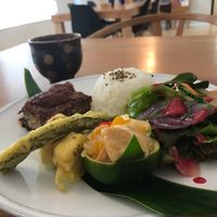 Fresh, seasonal ingredients orchestrated into a delicious meal. at Hoshi no Tane in Okinawa