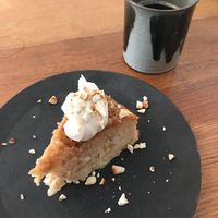 Light and airy pineapple cake. at Hoshi no Tane in Okinawa