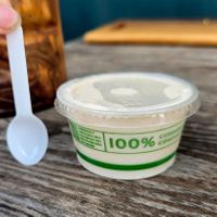 Tiny but delicious Coconut Gelato at Coconut Caboose in Paia