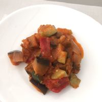 Ratatouille at Empatia Rincon Vegano in Madrid