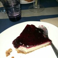 Tarta de queso vegan at Empatia Rincon Vegano in Madrid