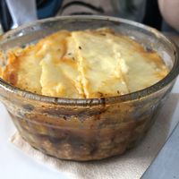 Musaka de berenjena at Empatia Rincon Vegano in Madrid