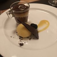 Hirsecreme mit Orangensorbet (Abendmenü)   at G'sund & Natur Hotel DIE WASNERIN in Bad Aussee