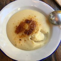 Crema catalana vegana at Superchulo in Madrid