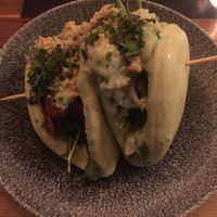 Green baos at Superchulo in Madrid