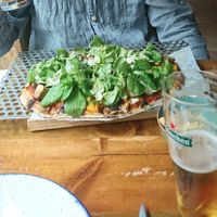 Flower power pizza! at Superchulo in Madrid