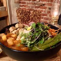 Vegan bowl at Superchulo in Madrid