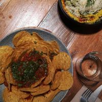 Vegan nachos at Superchulo in Madrid