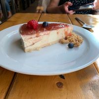 Vegan cheesecake  at Superchulo in Madrid