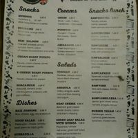 menu at RAWffee in Valencia