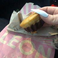 Small vegan Jaffa cake. Was really good! at LEON in Folkestone