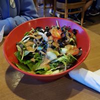 House salad minus the cheese at Mellow Mushroom in Winter Park