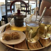 Tea and sweets  at El Galil in Amirim