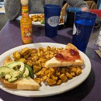 basic vegan plate - well-seasoned & hit the spot for basic! : ) at The Nova Cafe in Bozeman