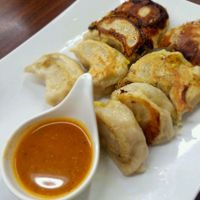 Potato dunplings at Momo Ghar in Columbus