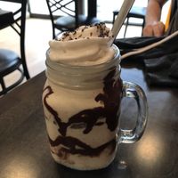 Chocolate milkshake...yum 😍 at E Burger in Columbus