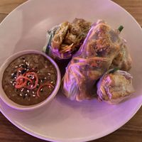 Rice Paper Rolls with Satay Sauce   at Kynd Community - Seminyak in Seminyak
