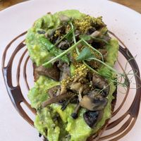 one little asparagus… and one slice of bread. Definitely not enough!   at Kynd Community - Seminyak in Seminyak