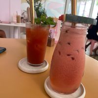 Beautiful drinks to start the day. at Kynd Community - Seminyak in Seminyak