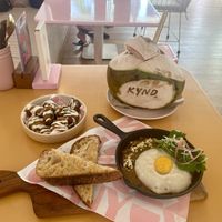 shakshuka and smashed potatoes   at Kynd Community - Seminyak in Seminyak