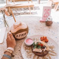 Vegan gf pancakes with coconut ice cream !  at Kynd Community - Seminyak in Seminyak