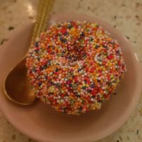sprinkled baked donut  at Kynd Community - Seminyak in Seminyak