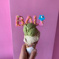 matcha & salted caramel (both gf) at Kynd Community - Seminyak in Seminyak