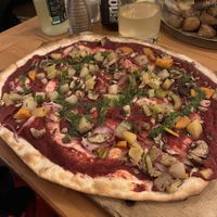 Tarte flambée    at La Cour des Anges in Colmar