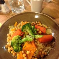 Couscous with broccoli and squash (~13€) at La Cour des Anges in Colmar