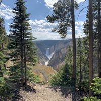 Don't skip this view  at Canyon Lodge Cafeteria in Yellowstone National Park