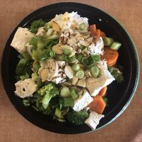 Tofu Veggie Bowl at Canyon Lodge Cafeteria in Yellowstone National Park