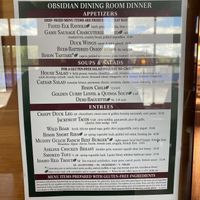   at Obsidian Dining Room @ Old Faithful Snow Lodge in Yellowstone National Park