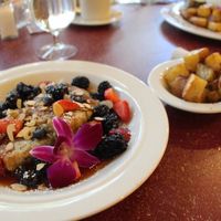 Pan fried oatmeal at The Ranch House at Colter Bay in Moran