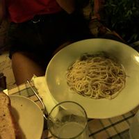 spaghetti aglio ol at Sagittarius Restaurant in Kos