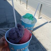 Front one is vegan at E Cosi Gelateria in Paphos