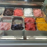 First 4 on top and bottom right were vegan at E Cosi Gelateria in Paphos
