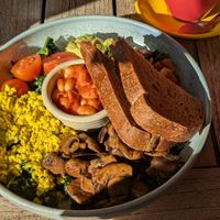 Breakfast at Buddha Bowl Cafe in Newtown
