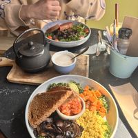   at Buddha Bowl Cafe in Newtown