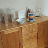 Cereal, juice & plant based milk at No. 89 Vegetarian B&B in Bideford