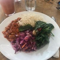 Beans and salad at Foodilic in Brighton