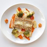 Risotto with veggies at Ciné Café in Redon