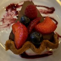 Chocolate cream pie - after taking a bite  at Sweetwater Harvest Kitchen in Santa Fe