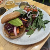 But burger  at Sweetwater Harvest Kitchen in Santa Fe