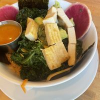 Buddha Bowl- pretty and healthy,, but blah  at Sweetwater Harvest Kitchen in Santa Fe
