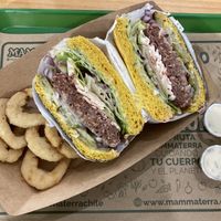 Not-burger combo  at Mammaterra in Puerto Varas