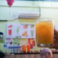 mango juice at Evergreen Vegetarian House 长青素食之家 in Penang