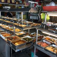 the buffet at Evergreen Vegetarian House 长青素食之家 in Penang